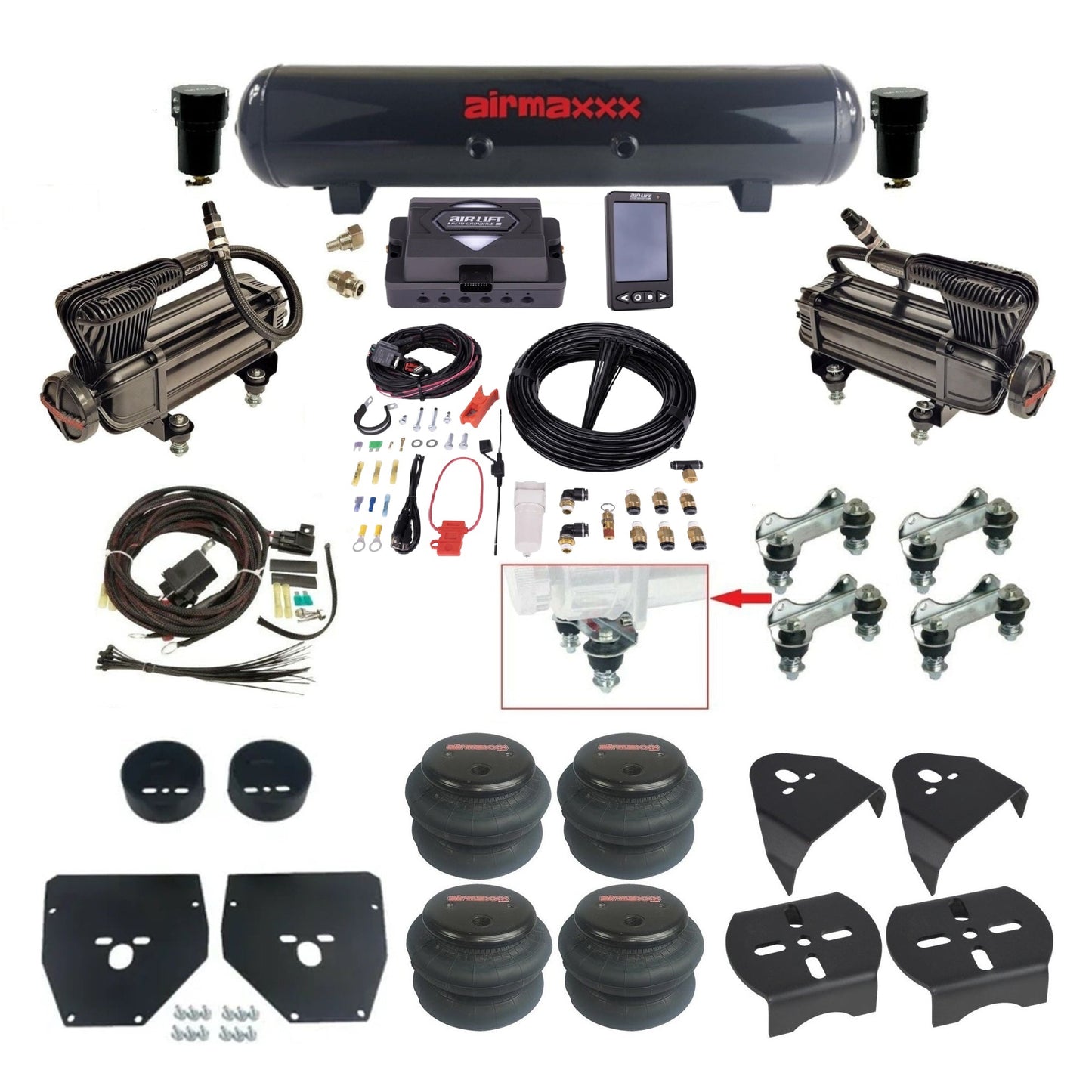 1973–1987 Chevy C10 Air Ride Suspension Kit – Air Lift ALP4 27485 Digital Air Management