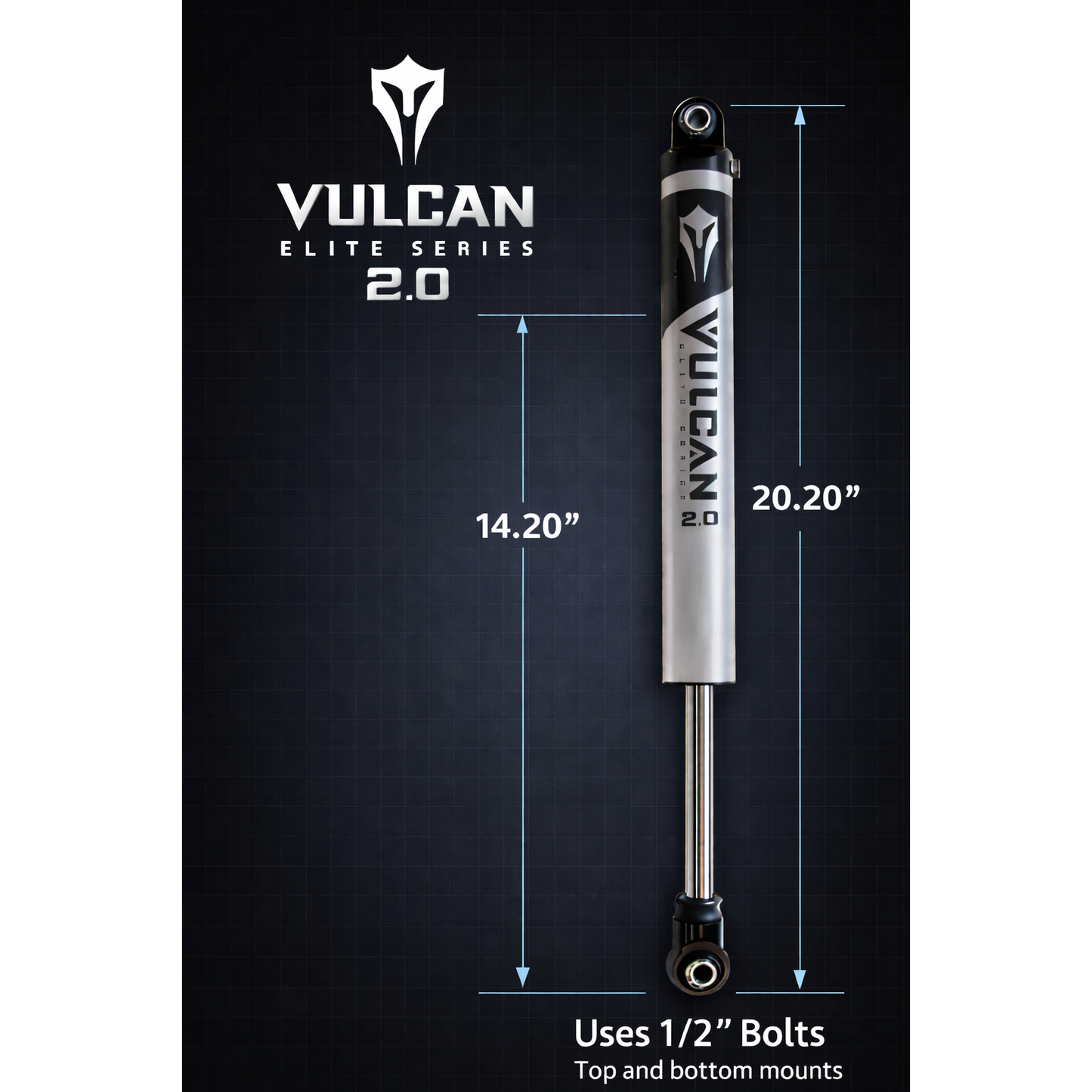 Vulcan 2.0 Elite Shock 14.25"-20.5" Loop/Loop MaxTrac 2000LLV