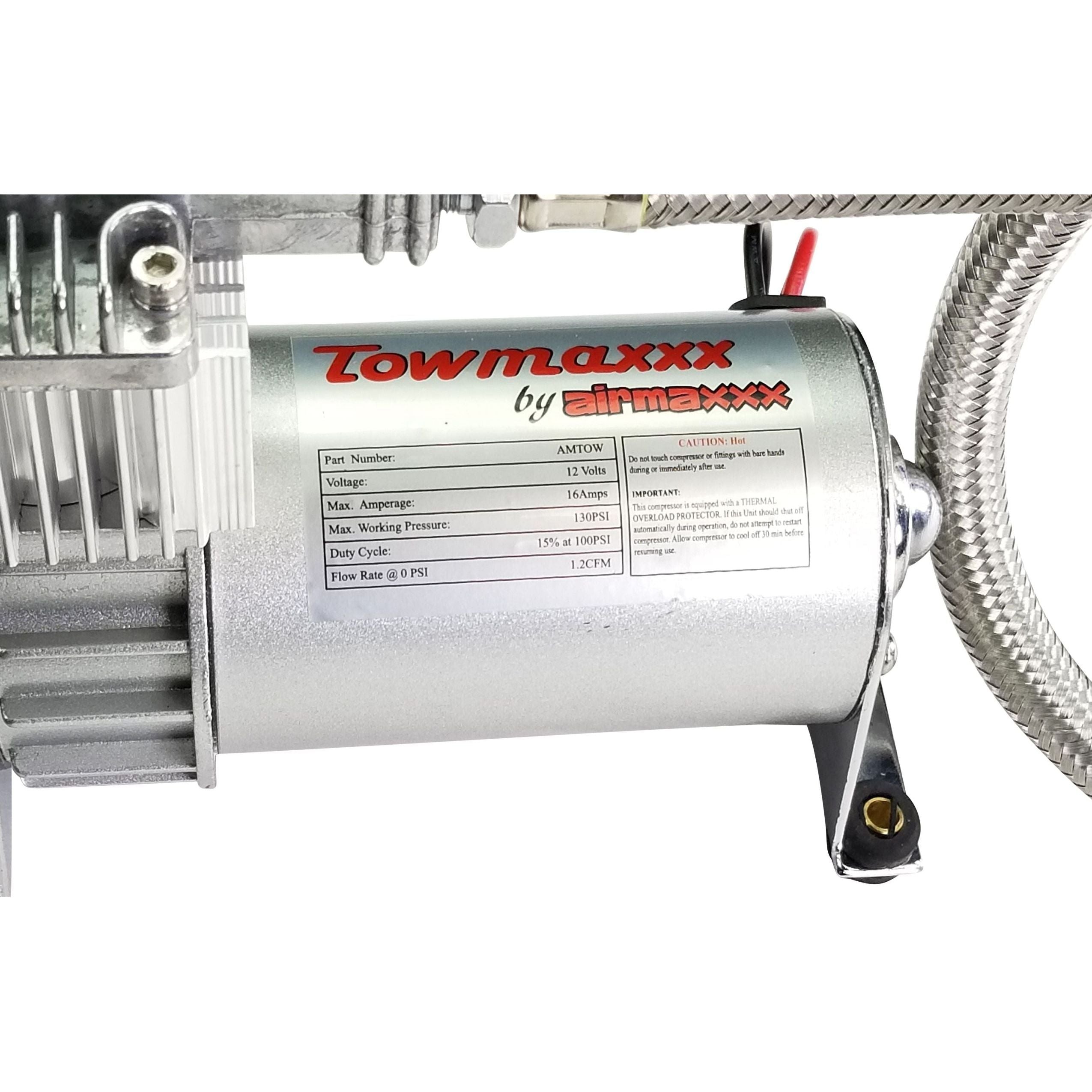 airmaxxx Towmaxxx Pewter Air Compressor 12V 130 PSI Tankless Air