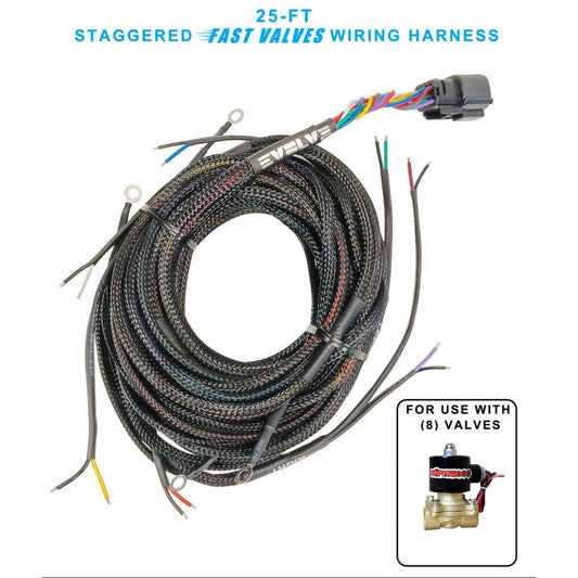 25ft Staggered Fast Valve Wire Harness