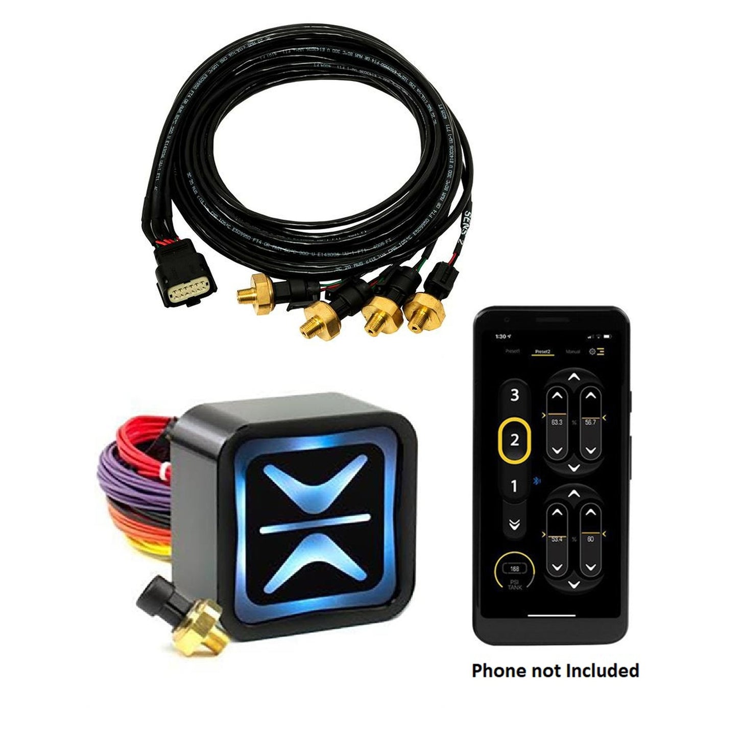 AccuAir e-Level+ Air Suspension Control System Bluetooth ECU Kit