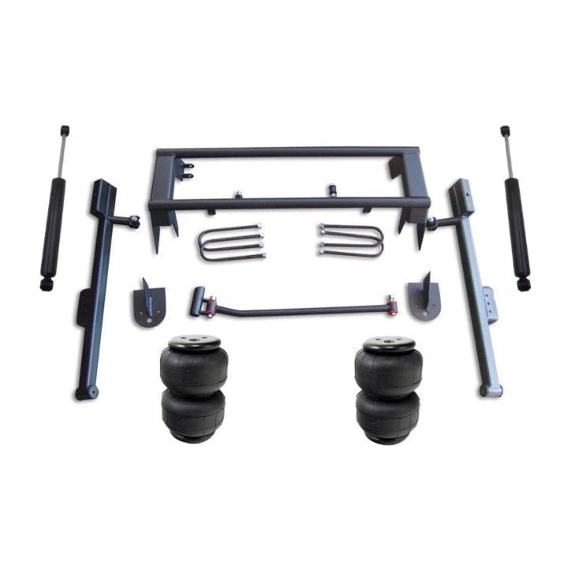 Ekstensive Full rear air suspension kit with D2500 bags notch bars panhard hardware & shocks for 1999-2006 silverado