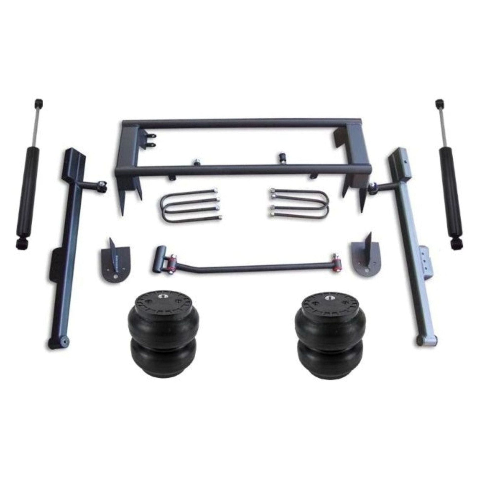 Ekstensive Full rear air suspension kit with SS7 bags notch bars panhard hardware & shocks for 1999-2006 silverado
