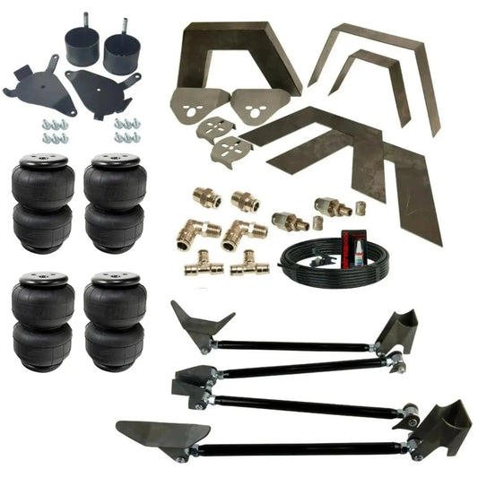 Front Rear Air Bag Weld On Kit Notch Triangulate 4 Link-Air Lift Bag For 1982-05 S10