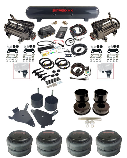 3/8" Air Suspension Kit Height Presets 3H Air Lift 27695 w/Chrome 580 Fits 1978-88 GM G-Body