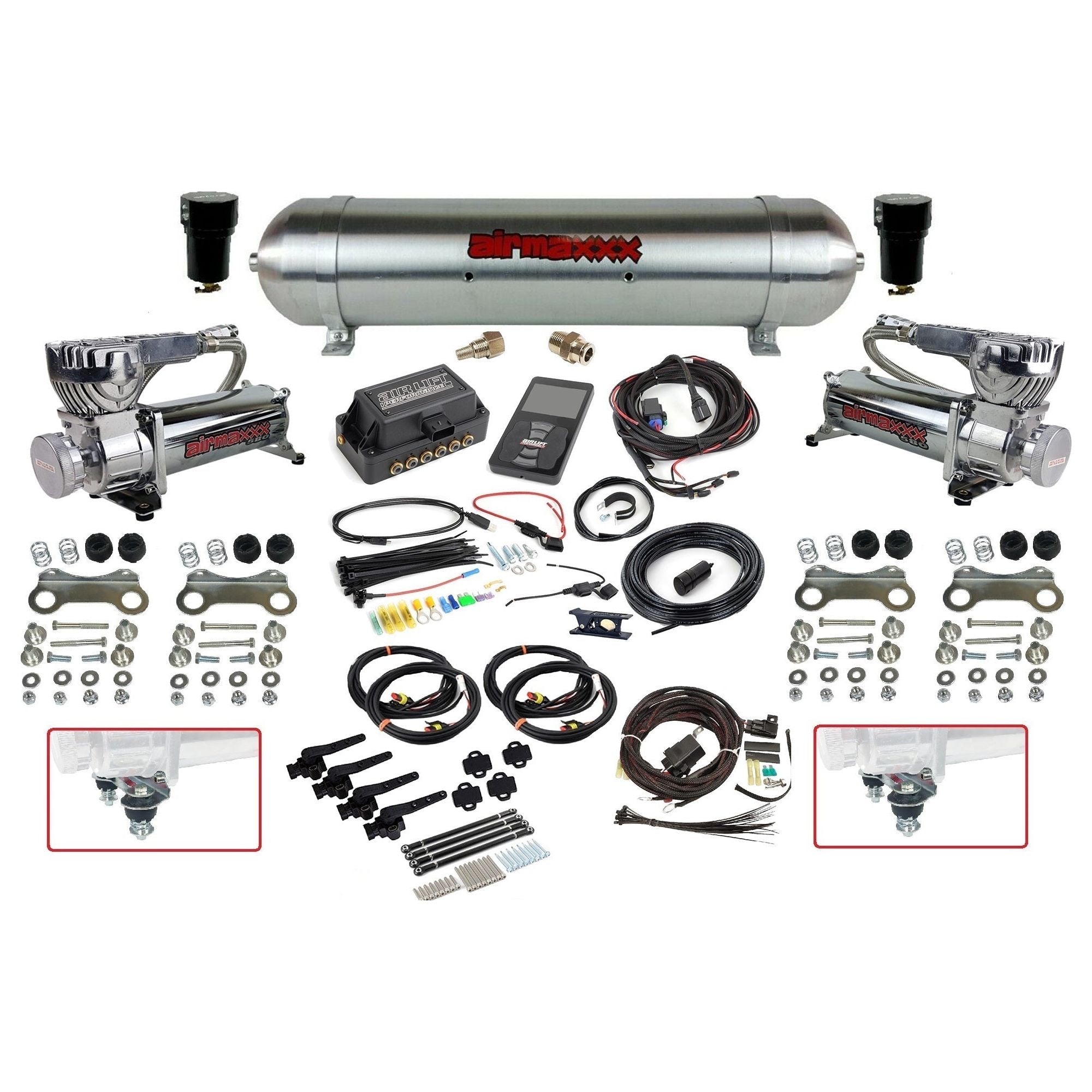 The Air Lift Performance 3H Management Kit with Compressors and