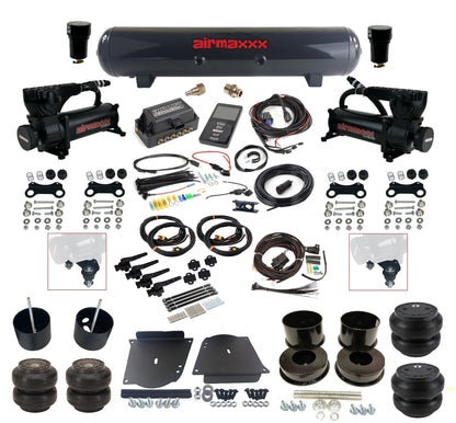 580 Black w/3H 27695 Air Lift 3/8" Height Presets Air Suspension Kit Fits 1964-72 GM A-Body