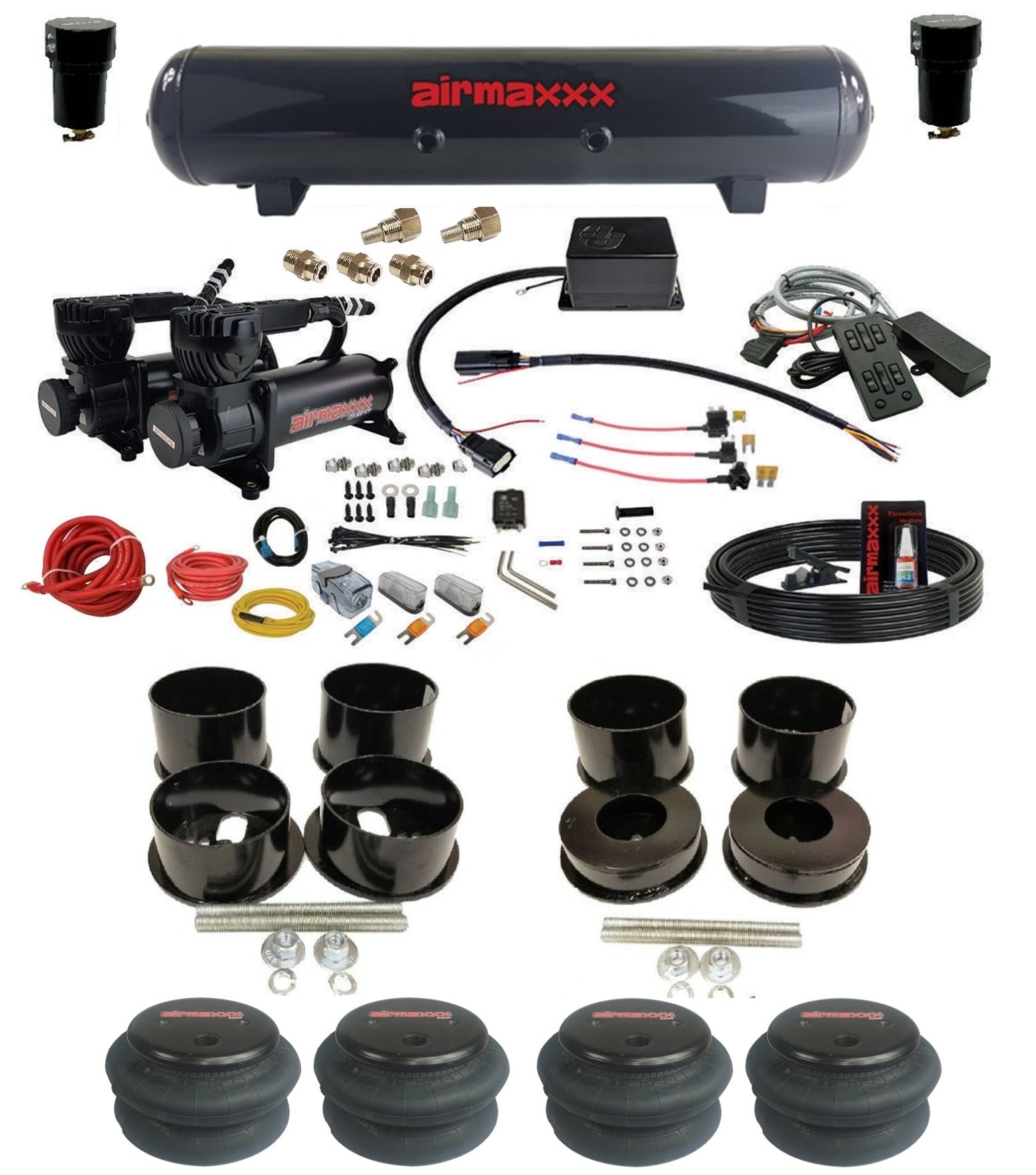 1971-1996 GM B-Body Manifold Style Air Ride Suspension Kits – Airslamit