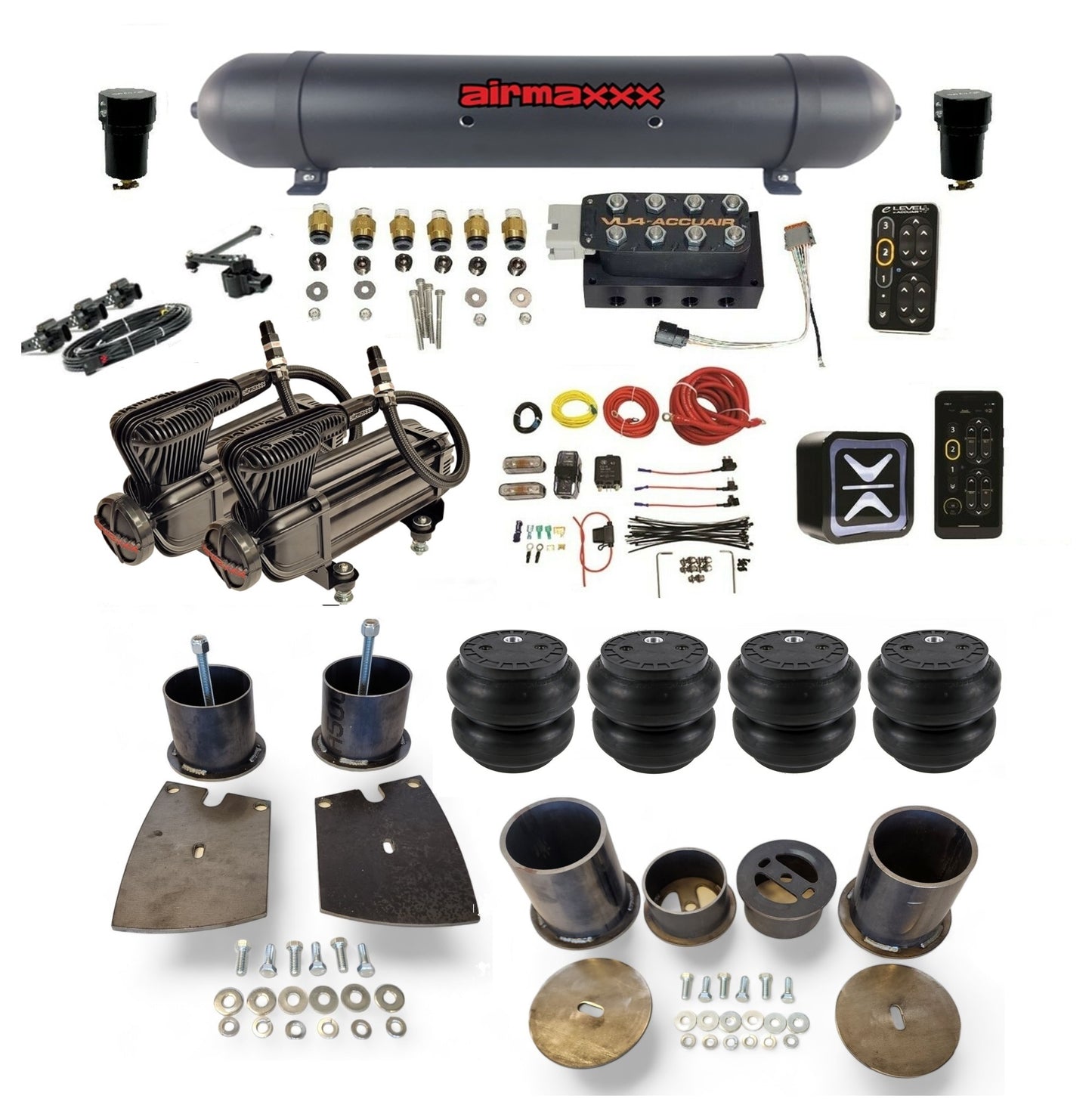 Air Suspension Kit Accuair E+ Connect & VU4 Height Presets Fits 1961-64 Buick Full Size Car