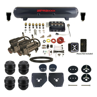 Wireless Air Suspension Level Ride Kit w/X-Series Fits 1963-72 C10 2wd