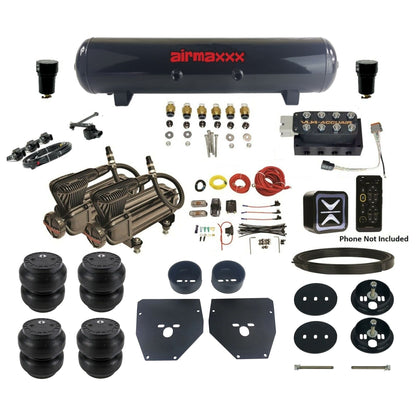 Wireless Air Suspension Kit Accuair E-level Pressure+ VU4 w/X-Series Fits 1963-72 C10