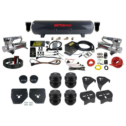 Complete Air Suspension Kit Level Ride 3 Preset Bluetooth w/Chrome 580 Fits 1973-87 C10