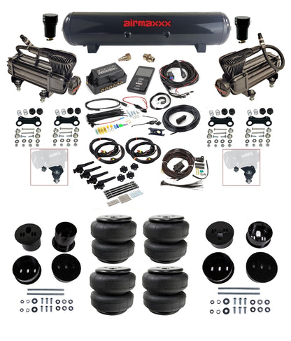 3/8 Suspension Kit 3H Air Lift 27695 w/Blk 580 Fits 1958-60 Cadillac