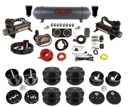 Air Suspension Kit airmaxxx Black 480 X4 Air Manifold Fits 1963-64 Cadillac