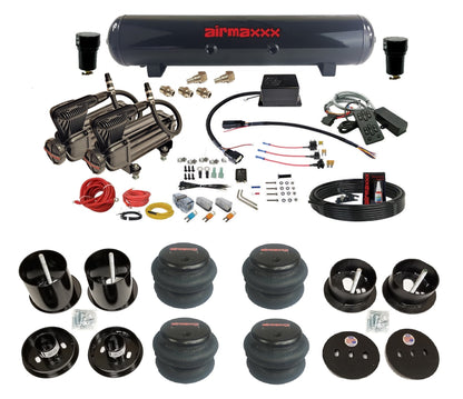 Air Suspension Kit Slam Specialties SV-8C + Mc.1 w/Black 580 Fits 1963-64 Cadillac