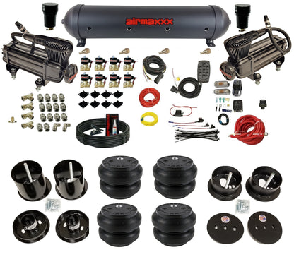 3/8" airmaxxx Air Suspension Kit w/Black 480 Fits 1963-64 Cadillac