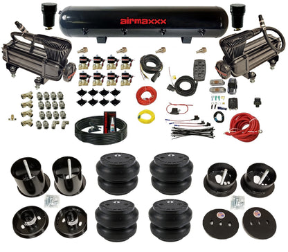 3/8" airmaxxx Air Suspension Kit w/Black 480 Fits 1963-64 Cadillac