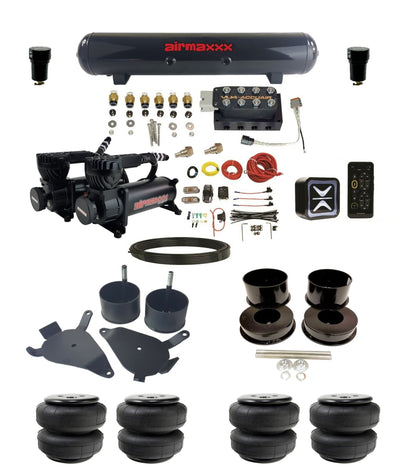 Air Suspension Kit Accuair Wireless E+ Connect & VU4 580 Black Fits 1978-88 GM G-Body