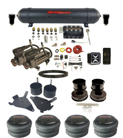 Air Suspension Kit Accuair Wireless E+ Connect & VU4 580 Black Fits 1978-88 GM G-Body