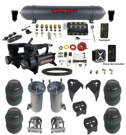 Air Ride Suspension Kit Accuair e-Level+ Pressure VU4 w/X-Series Fits 2007-18 Silverado 1500