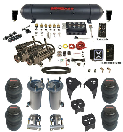 Air Ride Suspension Kit Accuair e-Level+ Pressure VU4 w/X-Series Fits 2007-18 Silverado 1500