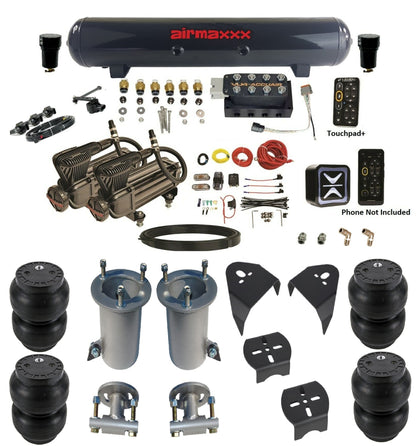 Air Ride Suspension Kit Accuair e-Level+ Pressure VU4 w/X-Series Fits 2007-18 Silverado 1500