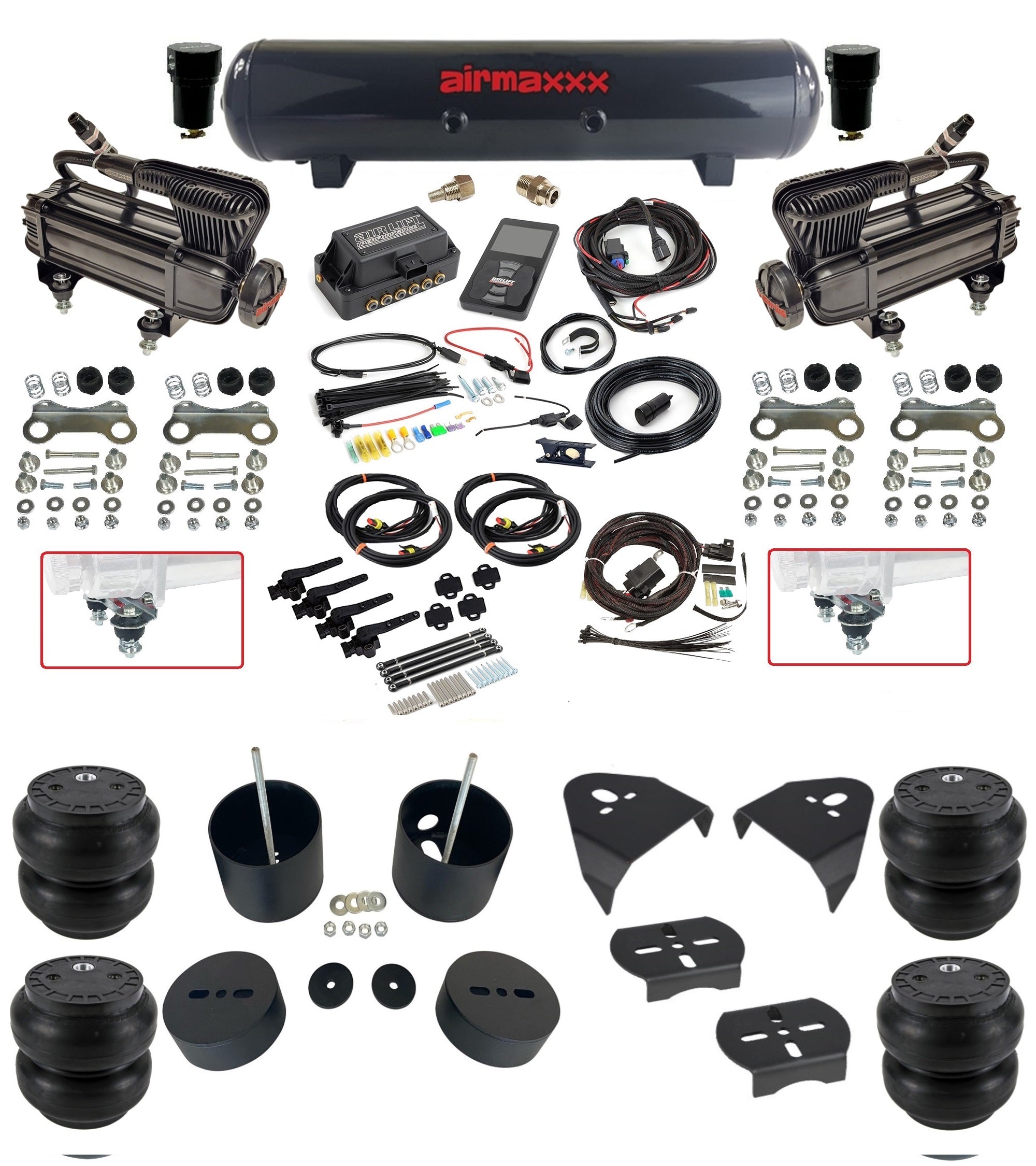 Chevrolet C15 Complete Air Lift 27695 3H Air Ride Suspension Kit w