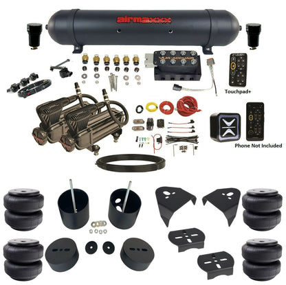 Air Ride Suspension Kit Accuair e-Level+ Pressure VU4 w/X-Series Fits 1999-06 Silverado 1500