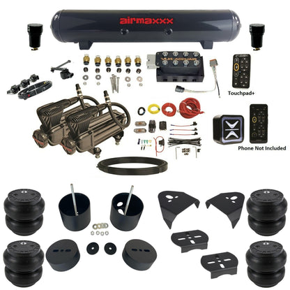 Air Ride Suspension Kit Accuair e-Level+ Pressure VU4 w/X-Series Fits 1999-06 Silverado 1500