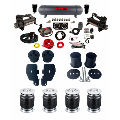 Complete 3/8" Air Suspension Kit Manifold Black 480 Fits 1965-70 Impala