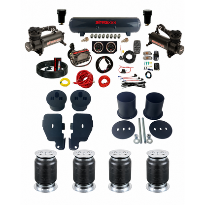 Complete 3/8" Air Suspension Kit Manifold Black 480 Fits 1965-70 Impala