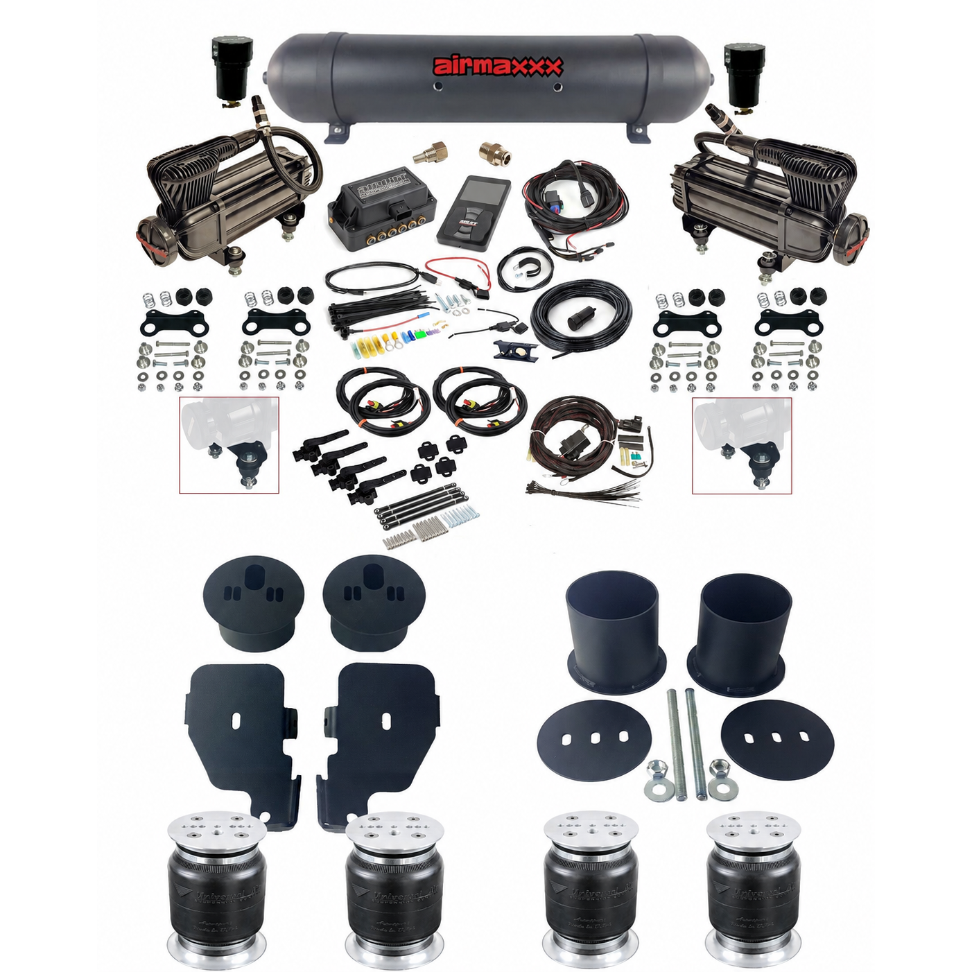 1965-1970 Chevy Impala Complete Air Ride Kit | Air Lift 3H 27695