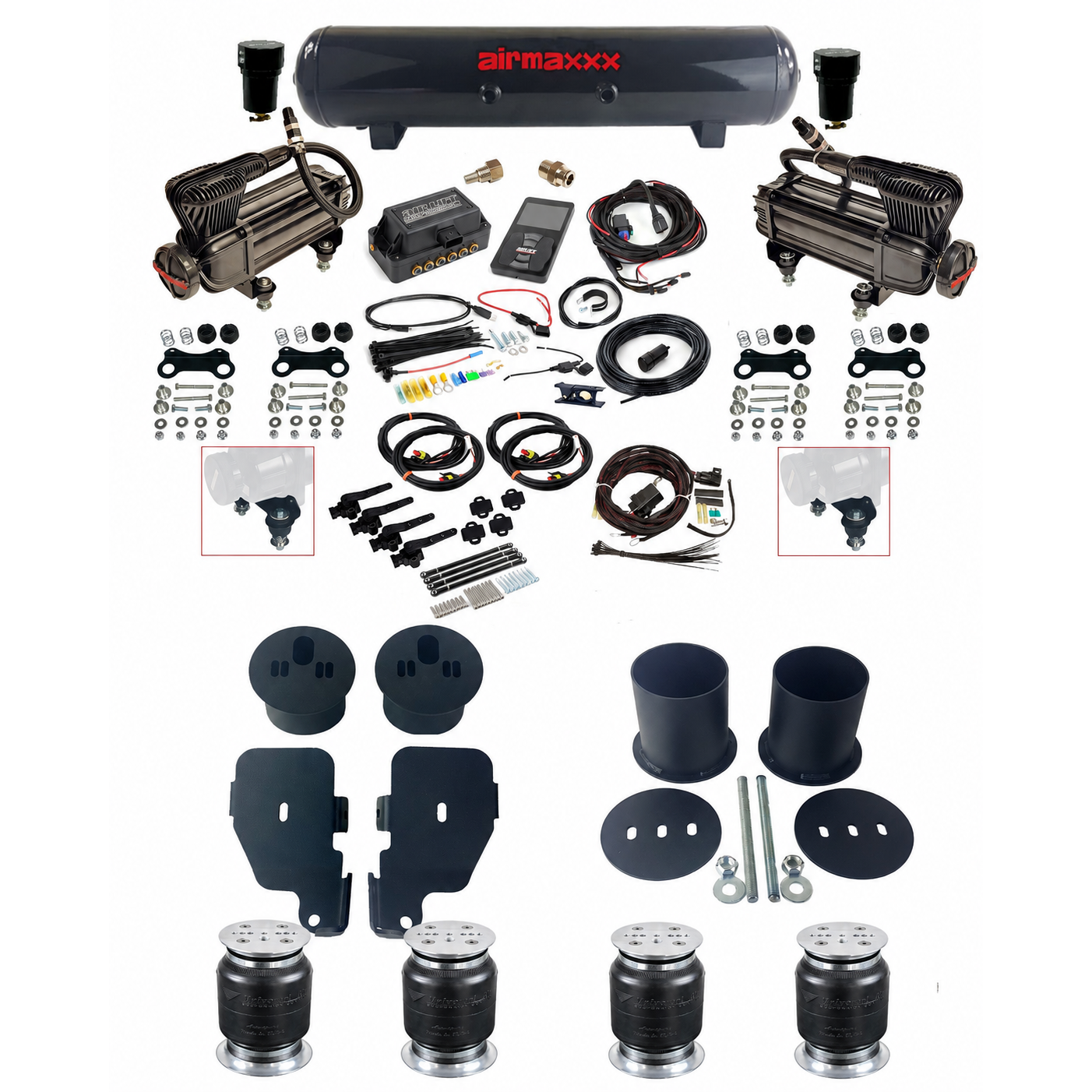 1965-1970 Chevy Impala Complete Air Ride Kit | Air Lift 3H 27695