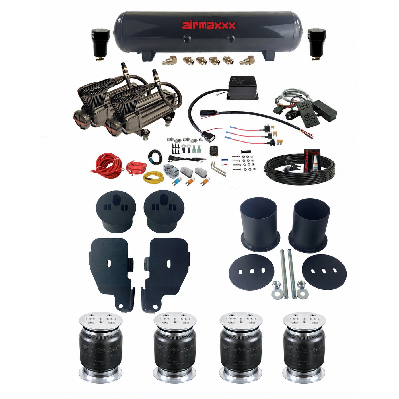 1965-1970 Chevy Impala Complete Black Air Ride Kit | Slam Specialties