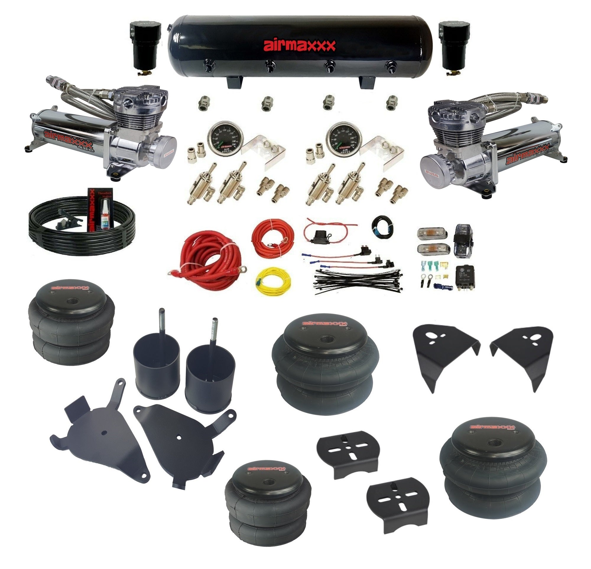 Chevrolet S10 GMC S15 Airmaxx Chrome Manual System Air Ride Suspension ...