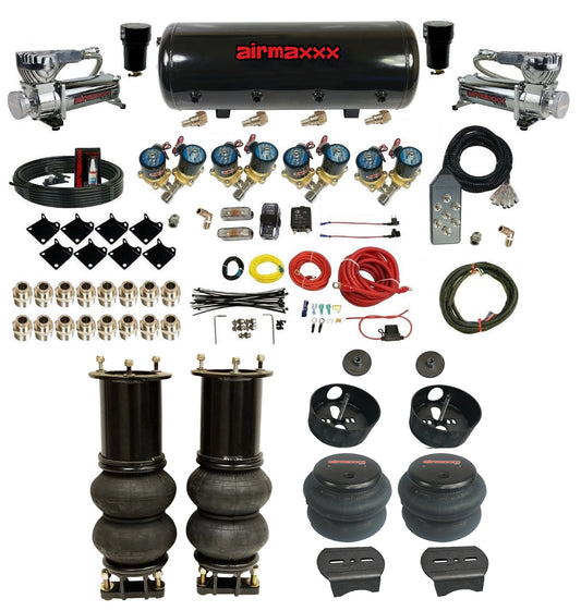 Complete 1/2" Fast Bag Air Suspension Kit For Chevy 07-14 Tahoe, Suburban, Avalanche