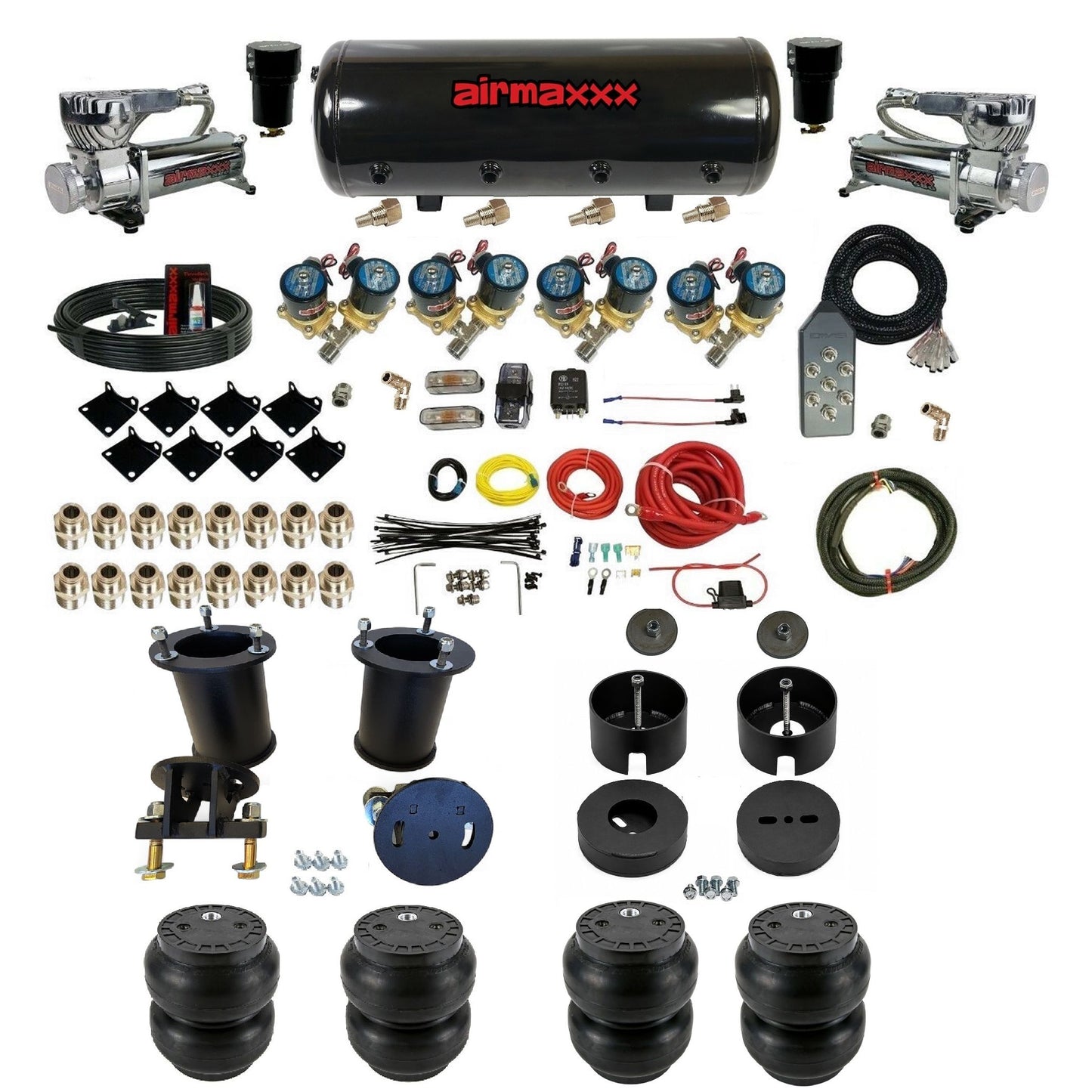2007-2014 Chevy Tahoe Suburban Air Ride Suspension Kit – 1/2" FastBag