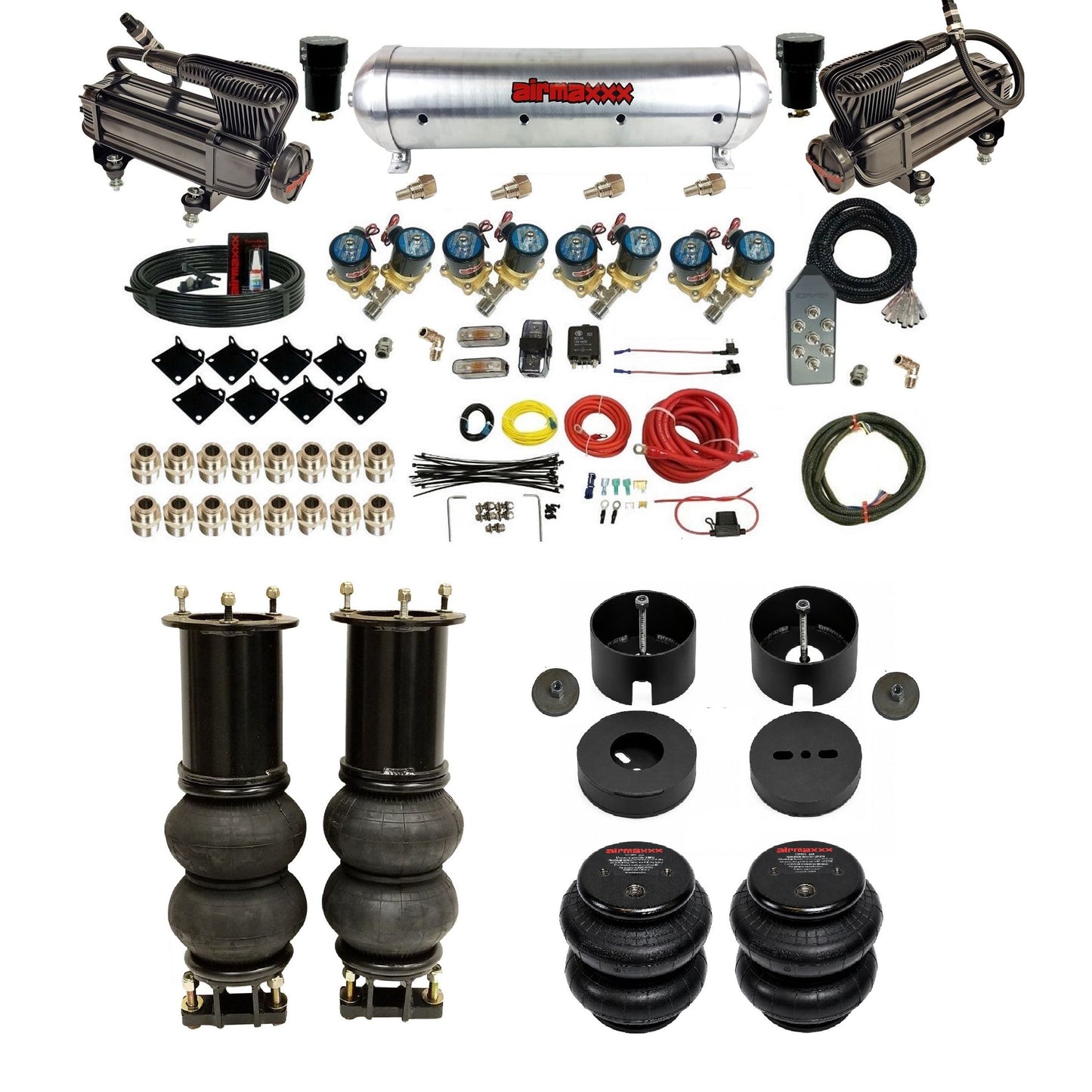 2007-2014 Chevy Tahoe Suburban Air Ride Suspension Kit – 1/2" FastBag