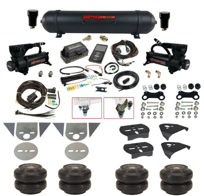 Complete 27685 Air Lift 3P Black 580 Air Suspension Kit Fits Torsion Key Import Mini Trucks