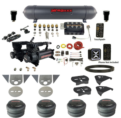 Air Ride Suspension Kit Accuair e-Level+ Height+ VU4 w/X-Series Fits Import Torsion Key Mini Trucks