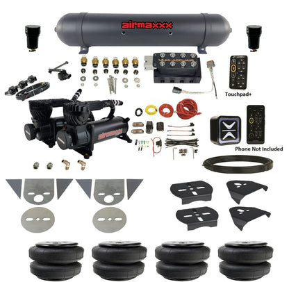 Air Ride Suspension Kit Accuair e-Level+ Height+ VU4 w/X-Series Fits Import Torsion Key Mini Trucks