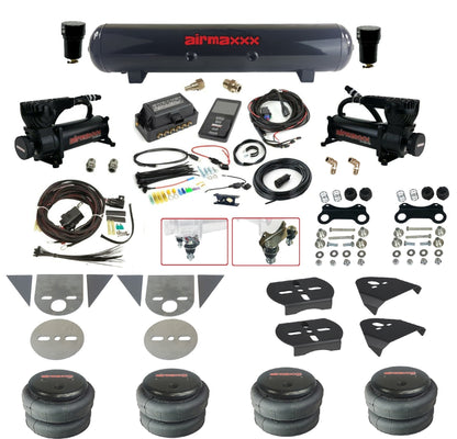 Complete 27685 Air Lift 3P Black 580 Air Suspension Kit Fits Torsion Key Import Mini Trucks