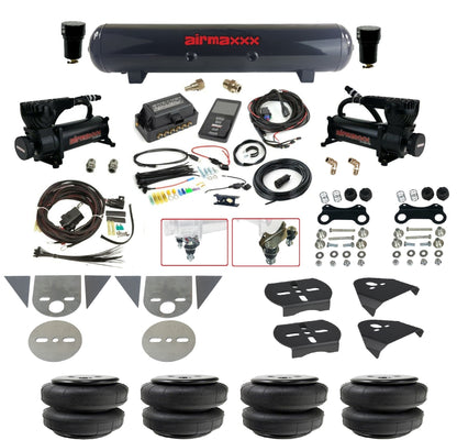 Complete 27685 Air Lift 3P Black 580 Air Suspension Kit Fits Torsion Key Import Mini Trucks