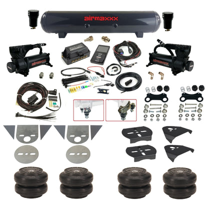 Complete 27685 Air Lift 3P Black 580 Air Suspension Kit Fits Torsion Key Import Mini Trucks