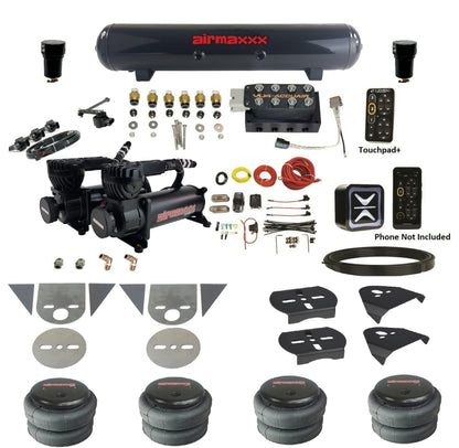 Air Ride Suspension Kit Accuair e-Level+ Height+ VU4 w/X-Series Fits Import Torsion Key Mini Trucks