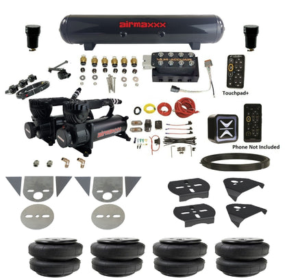 Air Ride Suspension Kit Accuair e-Level+ Height+ VU4 w/X-Series Fits Import Torsion Key Mini Trucks