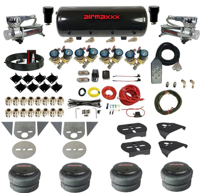 Complete 1/2" Air Suspension Kit 8 Gallon Tank Fits Torsion Key Mini Trucks