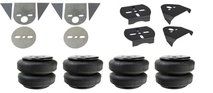 3/8 Suspension Kit 3H Air Lift 27695 w/Black 580 Compressors Fits Import Torsion Key Mini Trucks