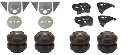 3/8 Suspension Kit 3H Air Lift 27695 w/Black 580 Compressors Fits Import Torsion Key Mini Trucks