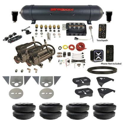 Air Ride Suspension Kit Accuair e-Level+ Height+ VU4 w/X-Series Fits Import Torsion Key Mini Trucks